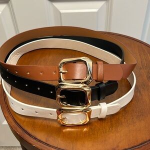 Brand New Never Worn Set of 3 Belts - Size Small